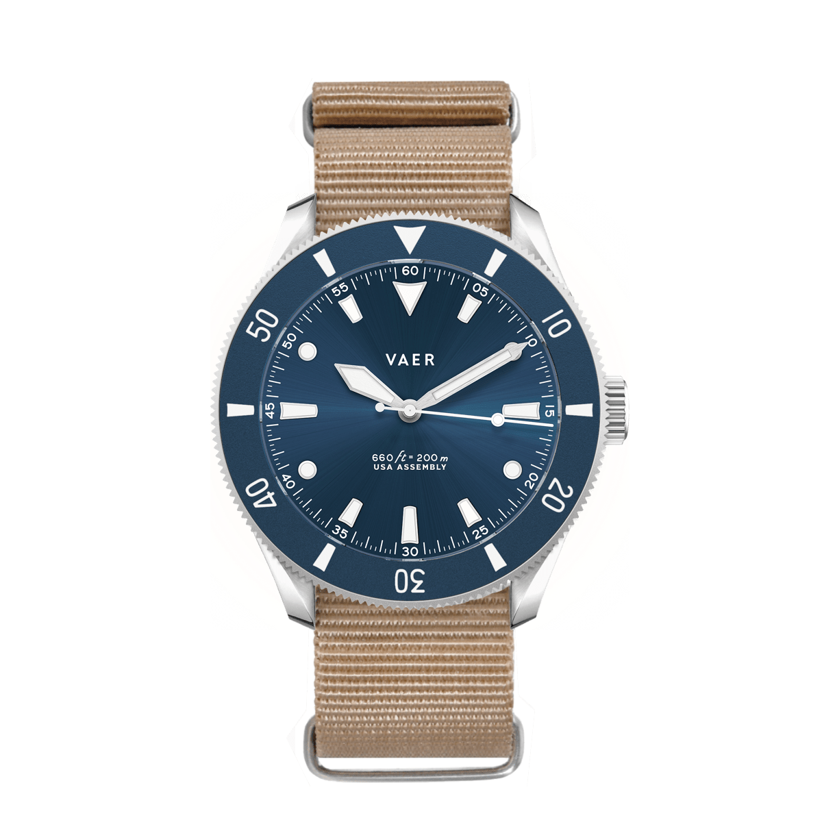 D4 Meridian - Navy Matte USA Solar 39mm