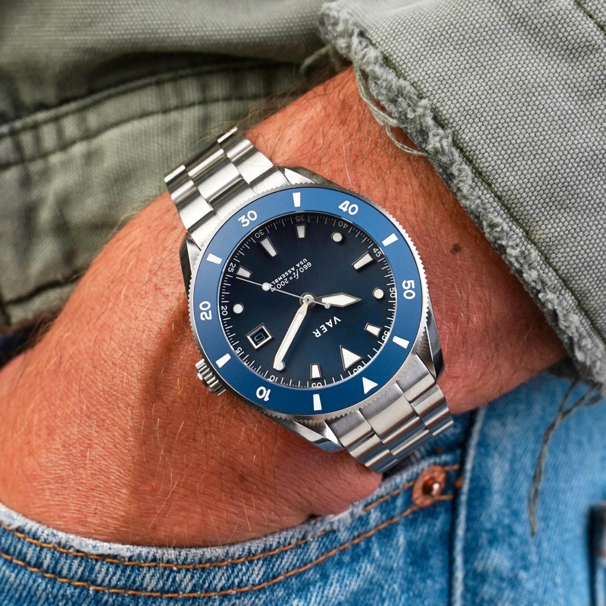 D4 Meridian Navy - Matte USA Solar 42mm