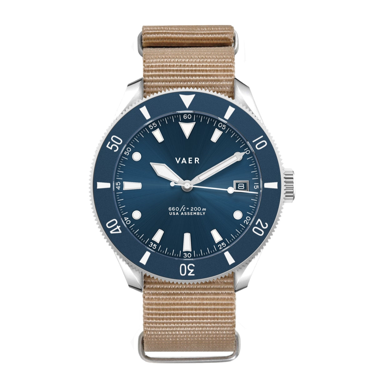 D4 Meridian Navy - Matte USA Solar 42mm