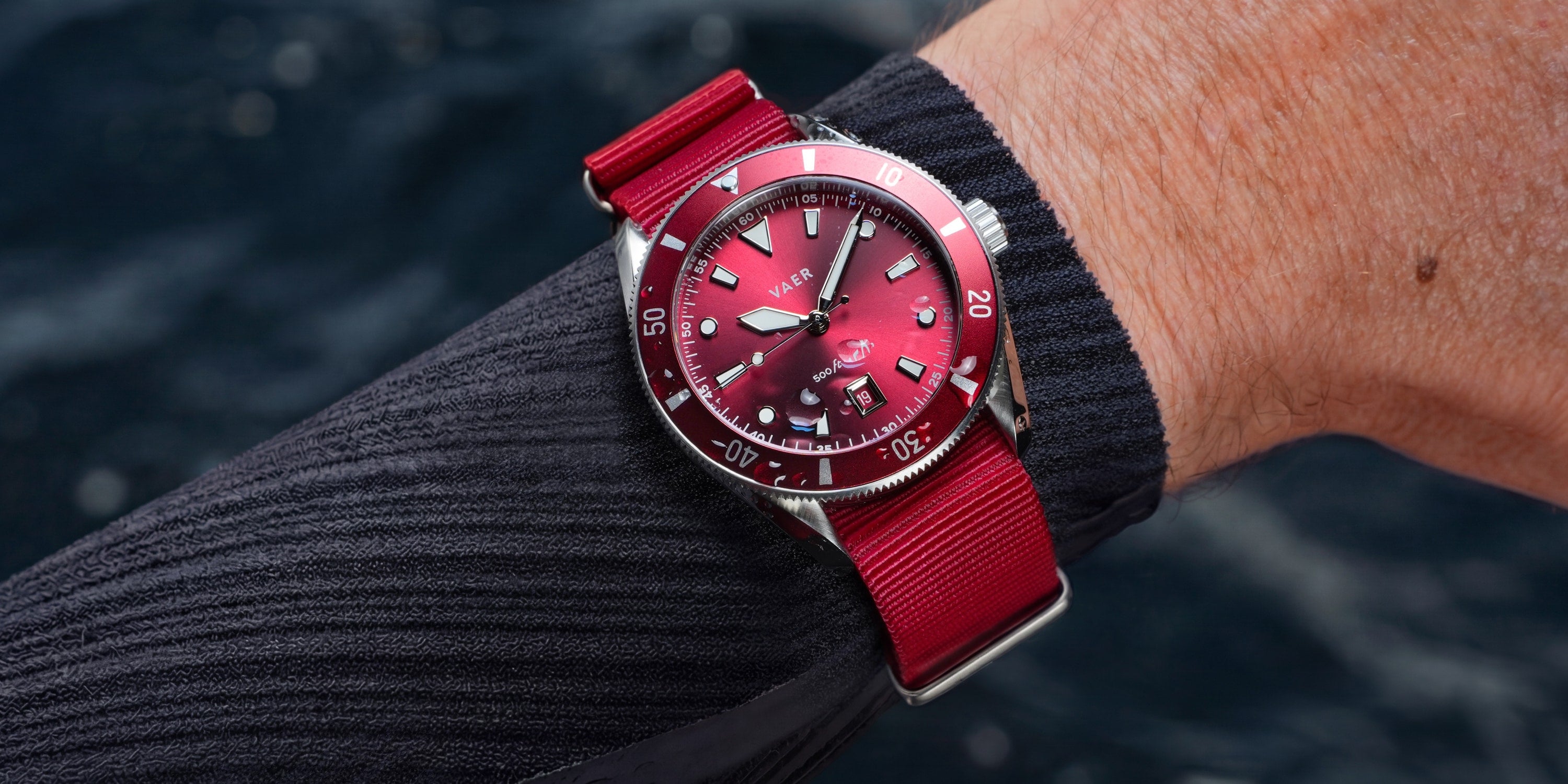 時計 VAER automatic VAER | DS2 Meridian: 39mm, 15ATM, Sapphire Glass, 2x Straps