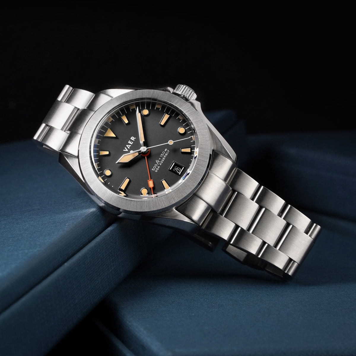 VAER | G2 Meridian True GMT: 15ATM, Sapphire Glass, USA assembled