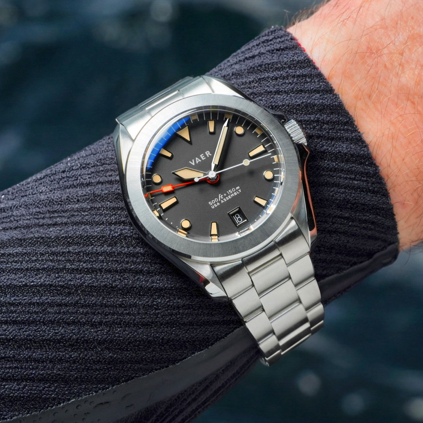 VAER | G2 Meridian True GMT: 15ATM, Sapphire Glass, USA assembled