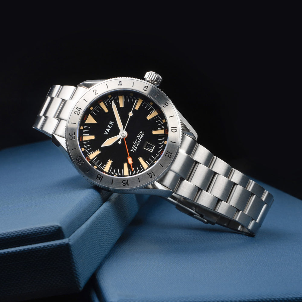 VAER | G2 Meridian True GMT: 15ATM, Sapphire Glass, USA assembled