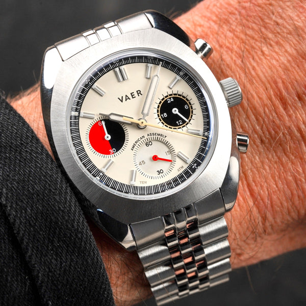 VAER | R1 USA Chronograph: 38mm, 10ATM, Sapphire Glass, USA Assembled ...