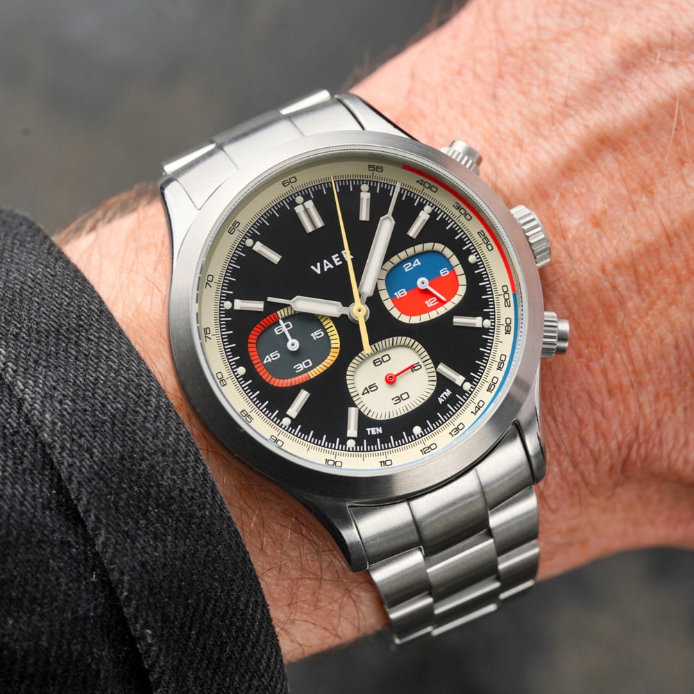 Auto Rally Watches VAER | RS1 Rally USA Chronograph: 40mm, 10ATM, Sapphire Glass | Meca ...