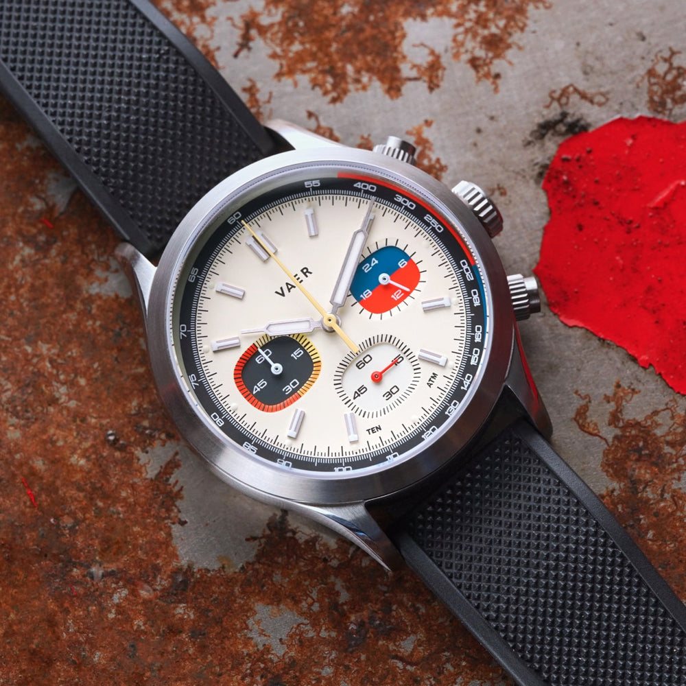 Watch Rally Brand VAER | RS1 Rally USA Chronograph: 40mm, 10ATM, Sapphire Glass | Quartz ...
