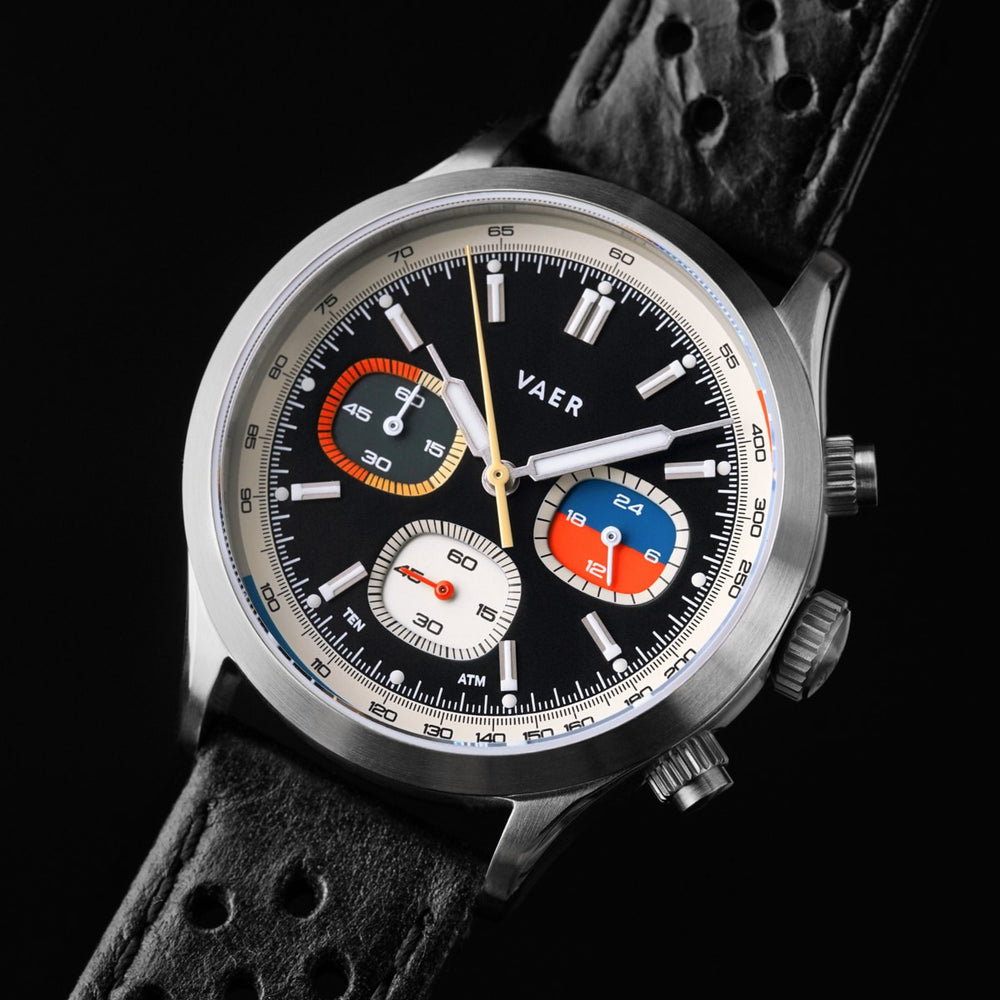 VAER | RS1 Rally USA Chronograph: 40mm, 10ATM, Sapphire Glass | Meca ...