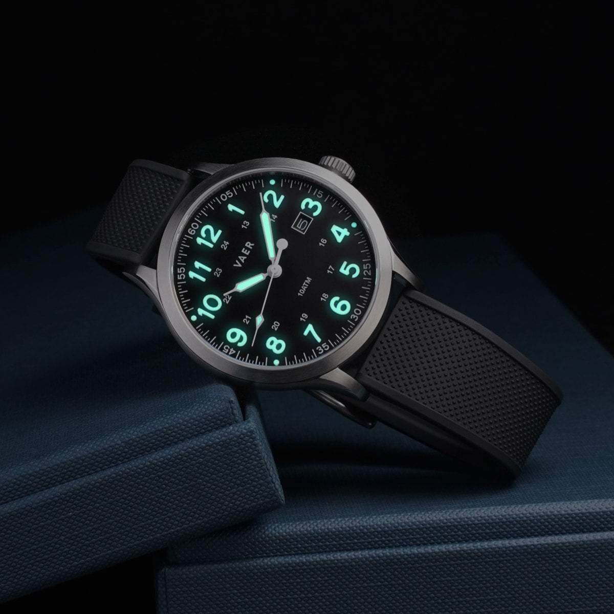 時計 VAER automatic VAER | S5 Field Black: 10ATM, Sapphire Glass, 2x Straps