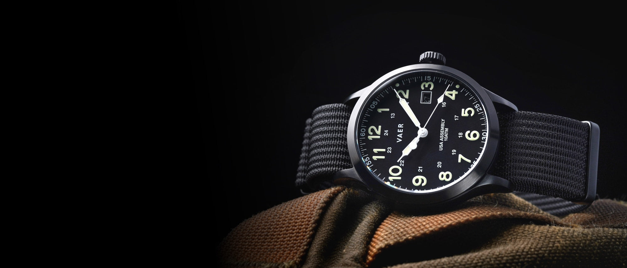 VAER - Mens Solar Watches - Free U.S. Shipping - Swim & Surf Ready