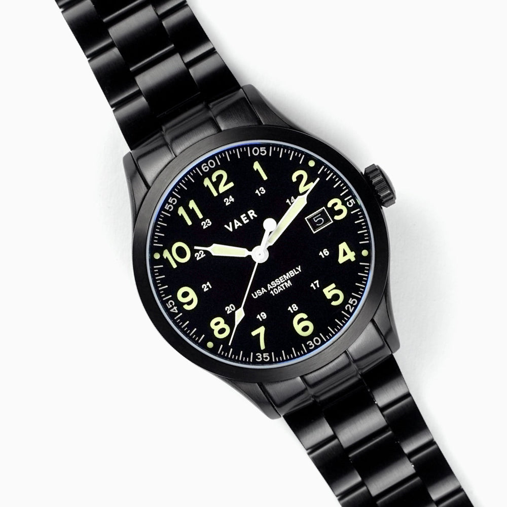 VAER | Premium PVD Bracelet: Oyster Style, Milled Clasp, Solid End Links