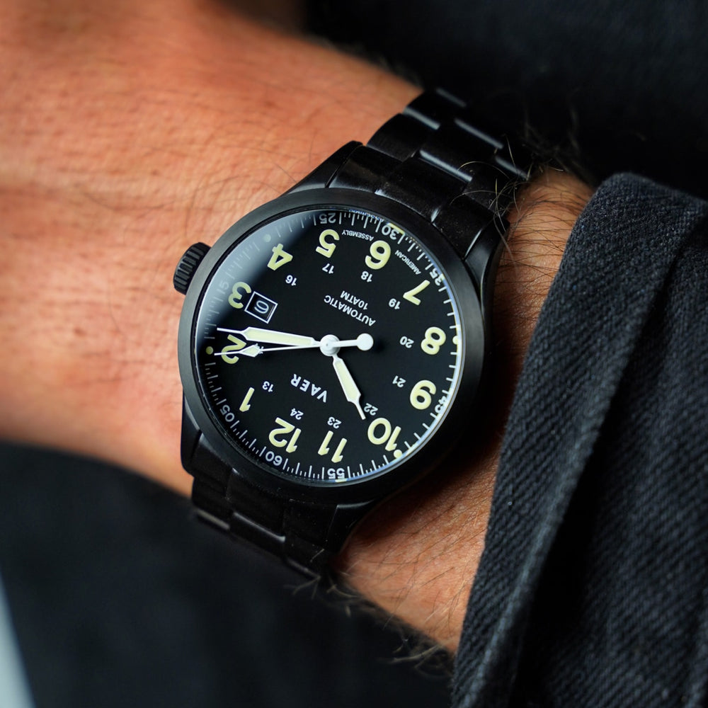 VAER | Premium PVD Bracelet: Oyster Style, Milled Clasp, Solid End Links