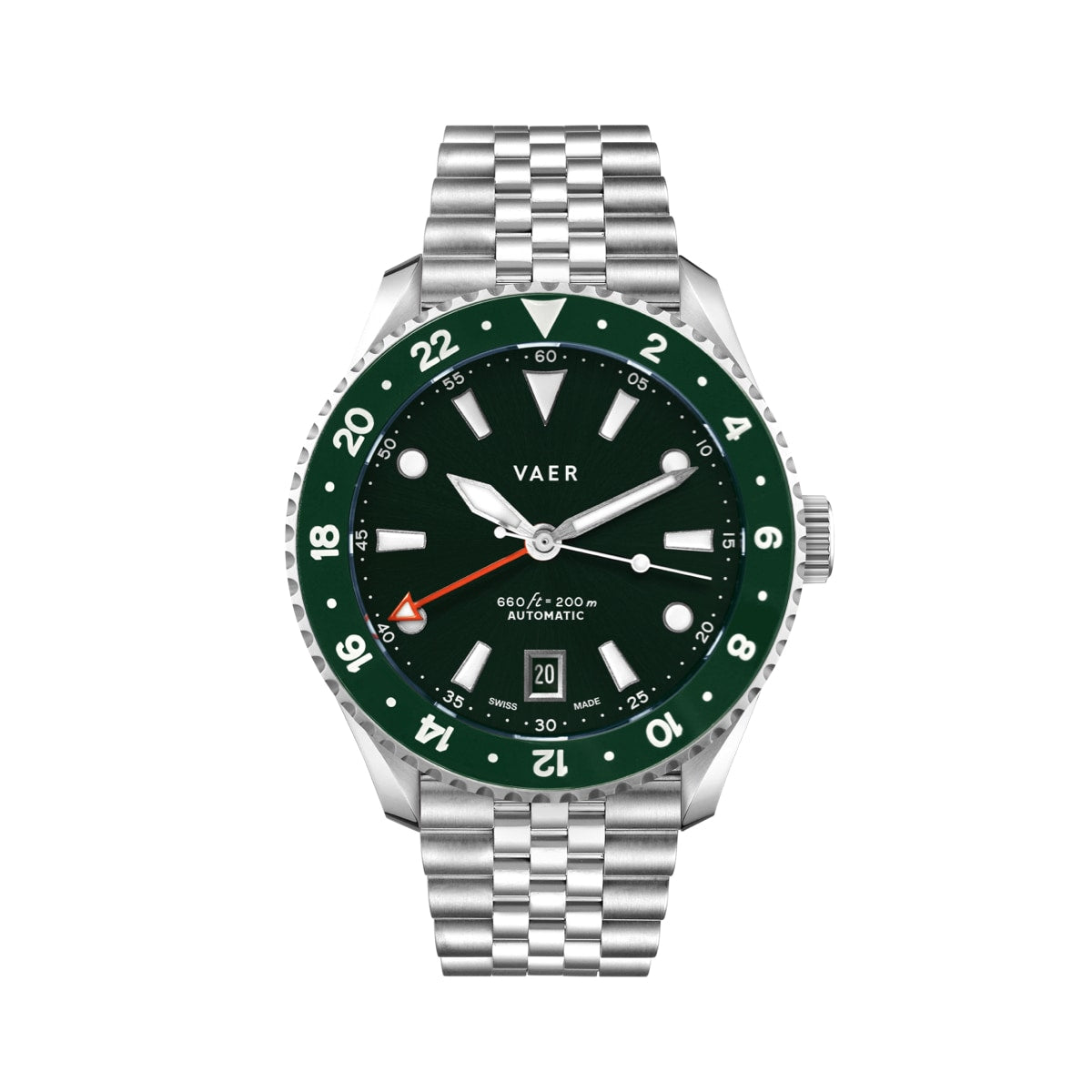 G7 Meridian Green - 39mm Swiss GMT